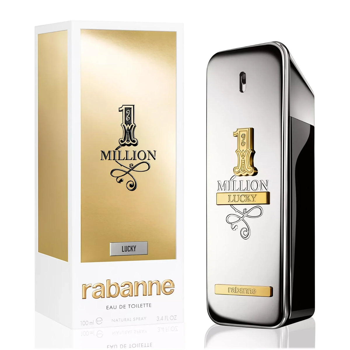 1 Million Lucky EDT for men - 3.4 oz