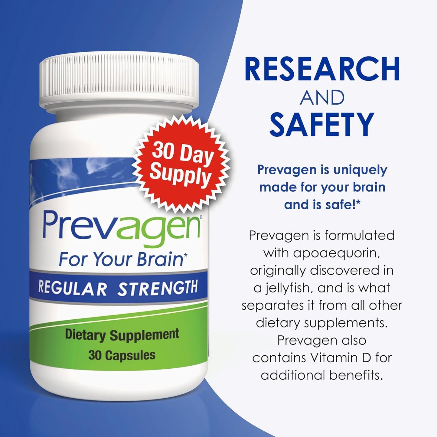 Prevagen Regular Strength - 30 Capsules