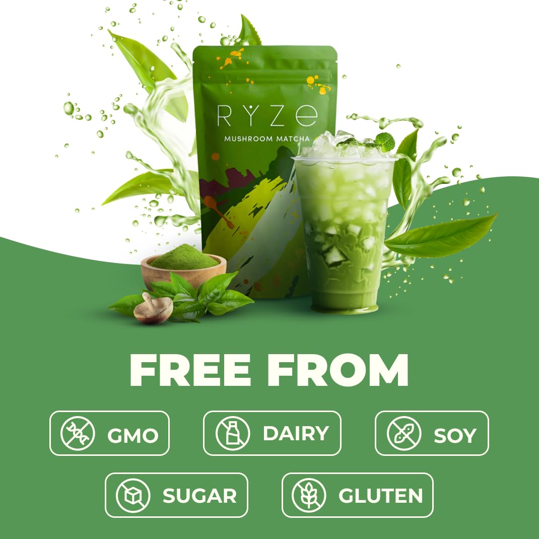 Ryze Mushroom Matcha (Pack of 2)