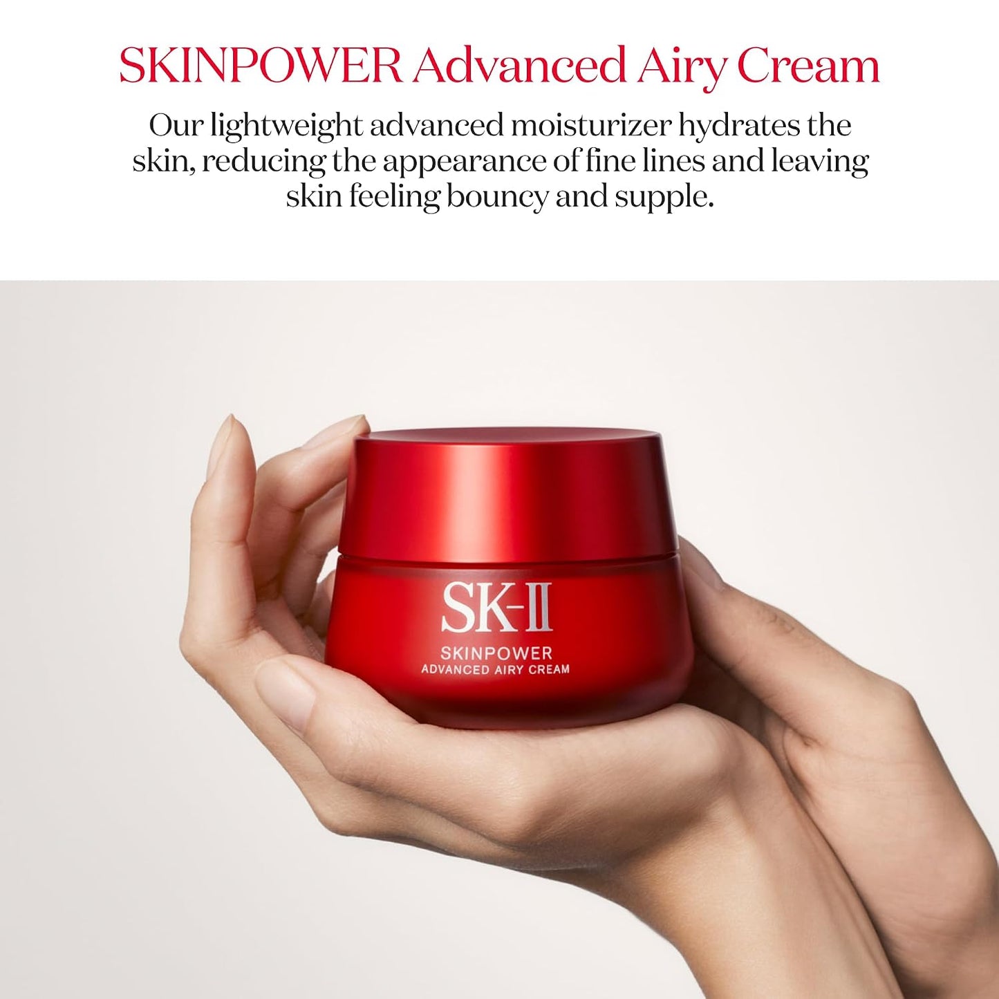 SK-II SKINPOWER Airy Face Cream - Anti Aging Wrinkle Cream for Oily & Dry Skin - Antioxidant-Rich Formula to Help Protect Skin While Improving Firmness & Elasticity
