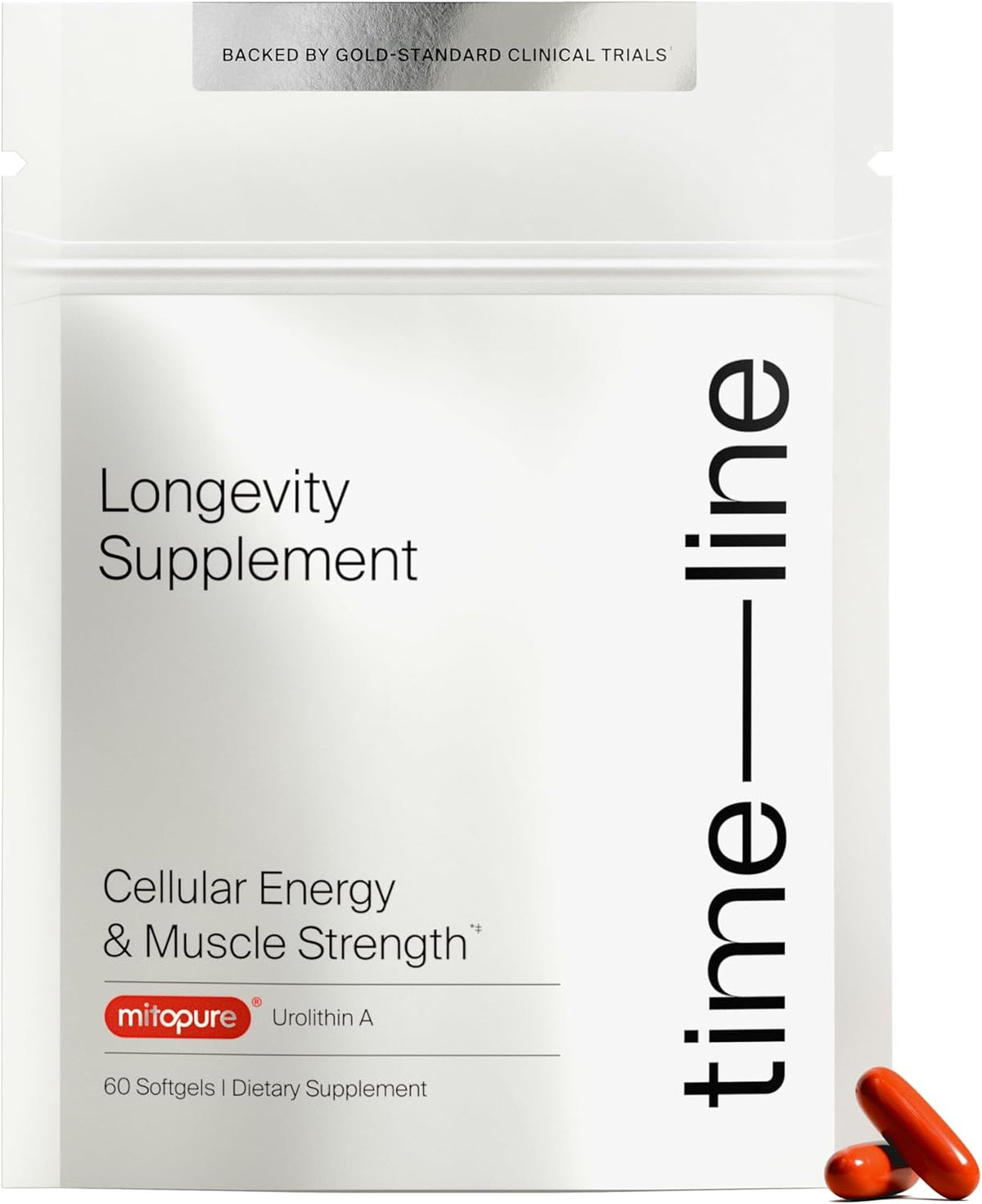 Timeline Mitopure Urolithin A Supplement – 60 Softgels
