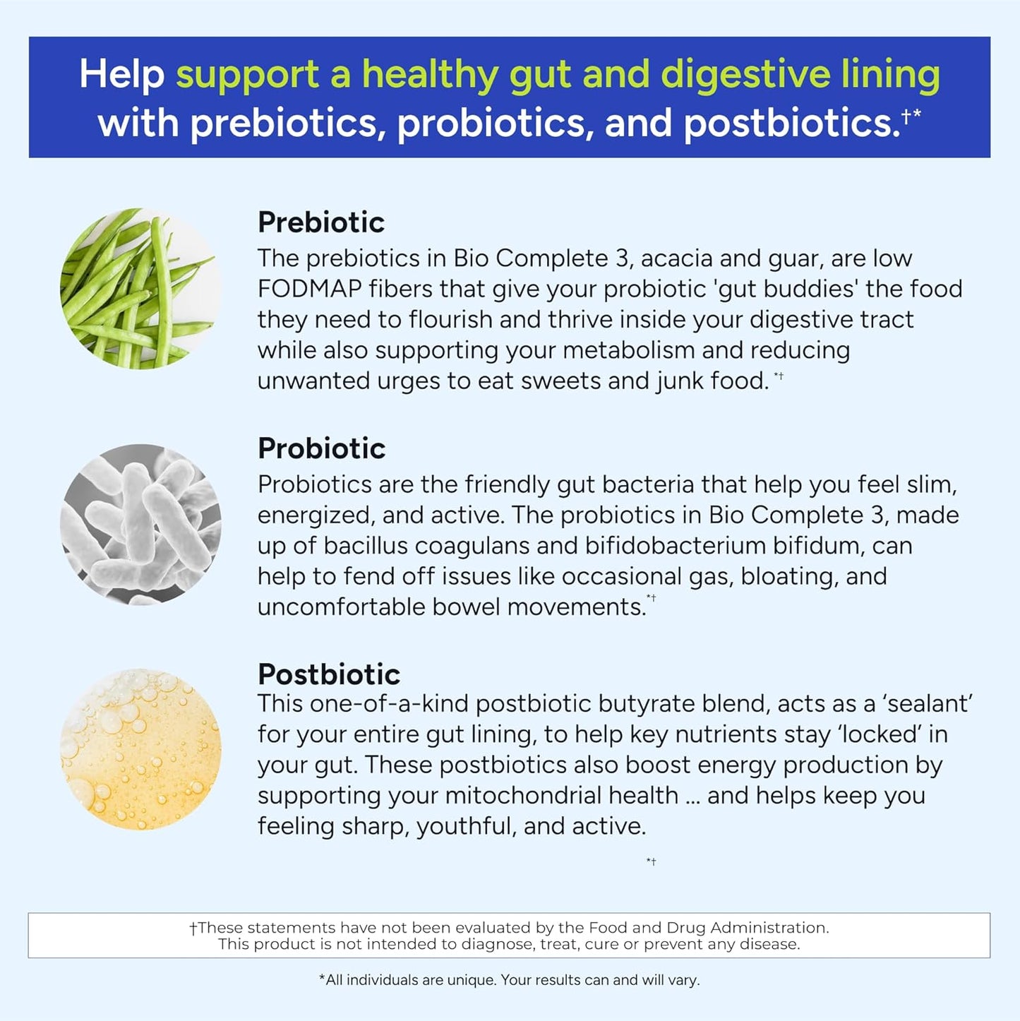 Gundry MD Bio Complete 3 Probiotic Supplement – 30 Day Supply (60 Capsules)