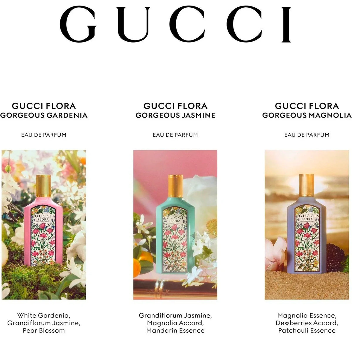 Gucci Flora Gorgeous Magnolia EDP for women - 3.3 oz